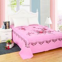 全棉 纯棉斜纹加厚怀旧床单单件老式传统粗布1.5米2.0米2.5米花蕾