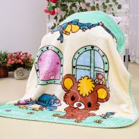 新生婴儿童春秋小毛毯被幼儿园被子毛毯双层亲肤加厚盖毯午睡毯