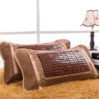 志谦夏天季麻将竹凉席枕头藤枕芯双面凉枕单人学生宿舍成人枕套装