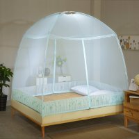 夏季新老款双开门蒙古包蚊帐加高加密防蚊层全底双人学生宿舍蚊帐