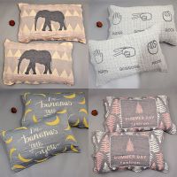 枕巾纯棉五层纱布加大成人全棉枕头巾情侣欧式高档四季吸汗一对装