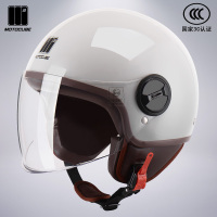 3C认证野马摩托立方冬季电动车头盔男女四季保暖半盔电瓶车安全帽