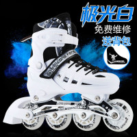 溜冰鞋成人成年儿童旱冰鞋滑冰全套装直排轮初学者男女可调闪光轮