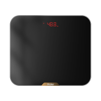 智能电子秤家用精准体重秤人体秤女生称重宿舍小型充电电子称|黑色 电池