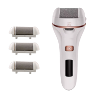 磨脚神器自动磨脚器电动死皮老茧刀修足机修脚器家用充电式去脚皮|锂电池充电款电动修脚器（4个刀头）