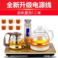 水壶抽水上水电热水壶煮茶器烧玻璃泡茶壶茶具套装电磁茶炉全自动|香槟金标准款+6个杯子