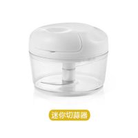 小型绞菜辅食料理机绞肉机搅碎机搅拌搅蒜器家用手拉式碎蒜机手动|蒜泥神器1个装