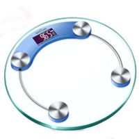 精准家用成人减肥称重计器usb健康秤人体秤可选充电电子秤体重秤|电池款28*28圆称蓝色