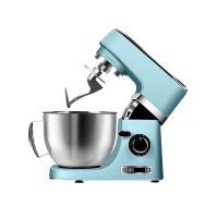 厨师机全自动奶油面粉静音打蛋多功能家用小型搅拌机和面机揉面机|蓝色-不锈钢--预定5月12日发货