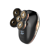 剃光头神器自刮男士专用刮胡刀五刀头多功能电动剃须刀刮光头机子|黑色