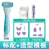 阴毛修剪器女私处剃毛刀女用剃毛器私处脱毛刮毛刀刮毛器私处女士|B套餐（标配+造型模板）