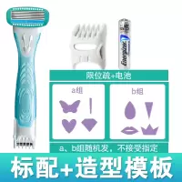 阴毛修剪器女私处剃毛刀女用剃毛器私处脱毛刮毛刀刮毛器私处女士|B套餐（标配+造型模板）