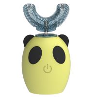 全自动声波防水电动牙刷成人日本u型刷牙神器送牙膏学生儿童|小熊黄【送牙膏2+刷头2送牙膏】 成人款