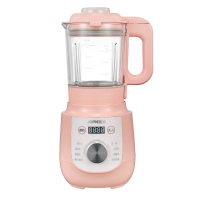 破壁机家用小型加热全自动静音宝宝料理机婴儿辅食迷你豆浆机|粉色