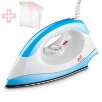 电熨斗电烫斗女烫钻烫画家用老式干烫干式电烫手工小熨斗斗不加水|蓝色不锈钢板+（烫衣垫）