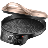 电饼铛电饼档家用双面加热烙饼锅煎薄饼机新款加深加大|金色