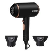 大功率锤子网红吹风机家用电吹风发廊吹风筒不伤发冷热理发店小型|香槟金 送2个集风嘴+卷发梳+卷发器a款