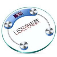 电子称电子秤体重秤家用人体秤健康秤精准称重市称|28cm圆蓝 7号电池款