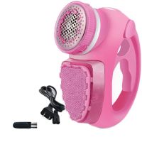 剃毛/粘毛二合一毛球修剪器充电式剃毛机去球器刮毛机除毛打毛器|粉色（充电式） 标配+4个备用刀头