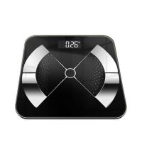 健康秤人体精准家用usb可充电电子秤体重秤电子秤|充电款-钢琴黑26*26cm