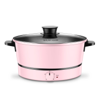 电火锅锅宿舍学生锅多功能电煮锅电炒锅炒菜家用一体电热锅|樱桃粉