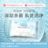 湿厕纸便携成人厕后湿巾杀菌卫生私处清洁湿纸巾家庭装40片