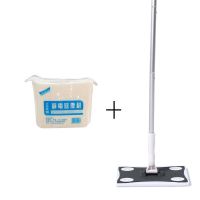 静电除尘拖把除尘纸家用吸毛发免手洗擦地拖地一次性拖把无纺布|静电大拖把+100片(特惠装)