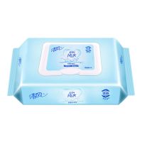 宝宝手口湿巾80私处清洁片盖装大包装成人房事纯水湿巾纸家用|纯水1包80片