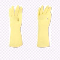 京牛乳胶洗碗手套防水橡胶厨房耐用加厚刷碗洗衣衣服胶皮清洁家务|10白 S