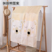 家用挂式衣服防尘罩 半透明大衣收纳衣服套子 挂衣袋保护套防尘袋|眯眼熊图案 如图