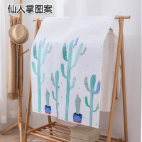 家用挂式衣服防尘罩 半透明大衣收纳衣服套子 挂衣袋保护套防尘袋|仙人掌 如图