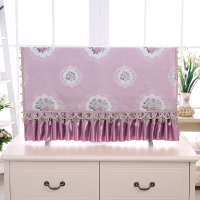 布艺47寸液晶电视机罩52盖布55防尘罩65挂式32欧式42英寸|繁花锦绣-紫 70英寸(约宽度158*高度90cm)