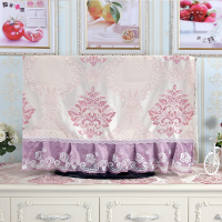 布艺47寸液晶电视机罩52盖布55防尘罩65挂式32欧式42英|咖啡港湾-紫色 55英寸(约宽度132*高度70cm)