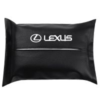 汽车纸巾盒革卡通椅背车用扶手箱遮阳板纸巾袋包车载抽纸盒袋|雷克萨斯不带纸巾一个