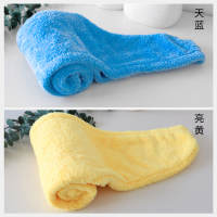 韩国洗头干发帽成人长发头发速干毛巾加厚浴帽吸水可爱包头巾|2条装[天蓝+亮黄]