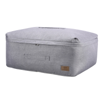 装衣服收纳袋整理被子棉被的大袋子衣物打包加厚大号布艺防潮家用|浅灰色 M