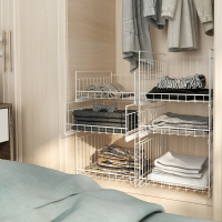 衣柜隔板分层架抽屉式滑条柜子衣服收纳架衣橱隔断整理落地置物架