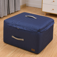 装衣服收纳袋整理被子棉被的大袋子衣物打包加厚大号布艺防潮家用|伊豆蓝 XXL