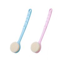 搓澡神器浴刷长柄软毛洗澡刷搓澡巾成人搓泥不求人沐浴刷搓背刷子|蓝色+粉色加长升级款