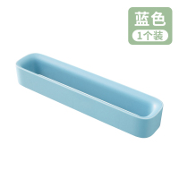 浴室拖鞋架壁挂式免打孔卫生间吸壁式置物架收纳神器厕所放鞋架子|蓝色(单个装)