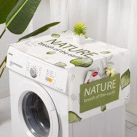 冰箱防尘罩单双开门盖布滚筒式洗衣机防水防晒盖巾微波炉防灰尘布|绿意(防尘盖布) 小双开门冰箱60x150CM