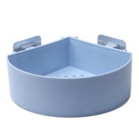 长柄杯刷加长洗杯子刷清洁玻璃奶瓶神器刷子套装360度旋转洗杯器|2个三角形置物架蓝色