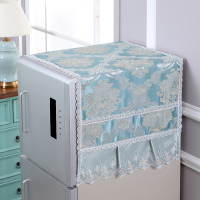 欧式冰箱盖布防尘罩冰箱巾对双单开门冰箱罩洗衣机套万能多用盖巾|尊贵绿 单开冰箱巾/洗衣机:侧50*135