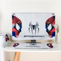 电脑罩防尘罩台式简约现代液晶显示器键盘主机保护套屏幕盖布防尘|蜘蛛(三件套) 24英寸