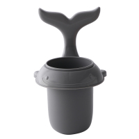 浴室放牙刷牙膏置物架梳子筒免打孔牙杯壁挂式卫生间墙上的收纳盒|灰色