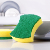 10片厨房百洁布洗碗海绵双面刷锅底清洁去污魔力擦除锈|10片