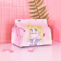 美少女可爱创意茶几桌面纸巾盒软妹宿舍家用面纸盒卫生间抽纸盒|噘嘴美少女