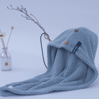 出口日本吸水干发帽女包头巾成人速干浴帽长发头发干发毛巾|蓝色aquis干发帽