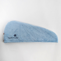 出口日本吸水干发帽女包头巾成人速干浴帽长发头发干发毛巾|宝蓝色aquis双层干发帽