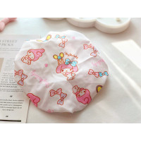 卡通可爱美乐蒂浴帽成人儿童洗澡防水帽双层防水加厚日系面包超人|白色美乐蒂